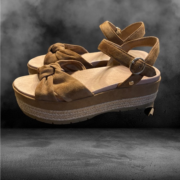 Ugg platform sandals 8.5 brown - Picture 3 of 4